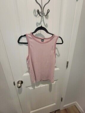 Wild Fable Size L Light Pink Sleeveless Ribbed Tank Top